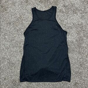 Lululemon Black Speckled racerback Tank Top - no size tag, fits like a 6